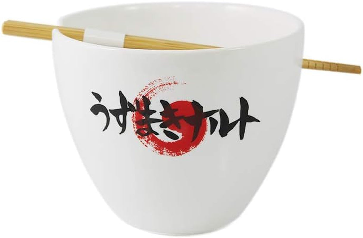 Naruto Ramen/Reisschale Mit Essstäbchen Aus Holz Mit Naruto Eating Ramen, 473 Ml