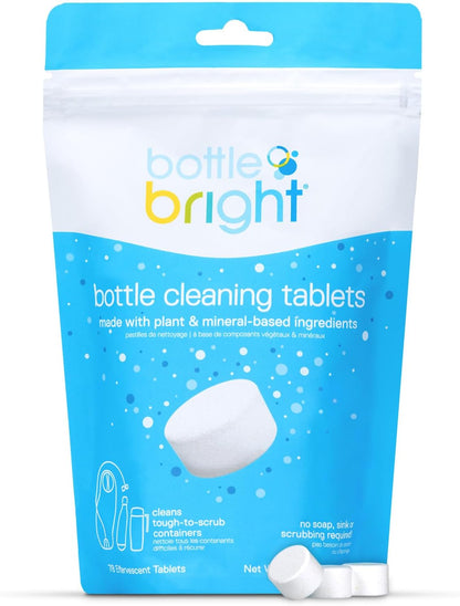 Cleaning Tablets 12, 36, 78 Count – Water Bottle Cleaner for Stainless Steel, Tumblers, Thermos | Removes Coffee Tea Stains, Eliminates Odors, Easy and Safe Cleaning