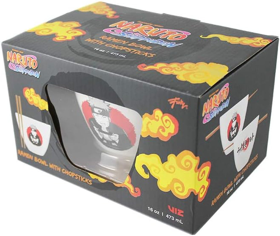Naruto Ramen/Reisschale Mit Essstäbchen Aus Holz Mit Naruto Eating Ramen, 473 Ml